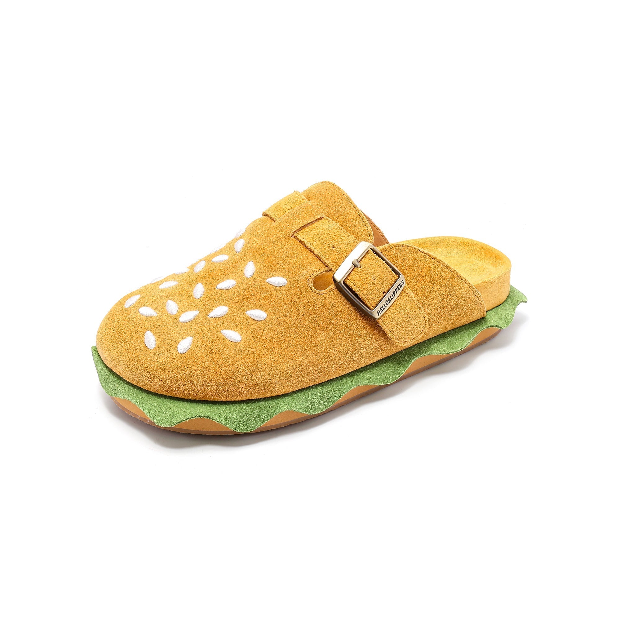 Burgerstock Suede Leather Sandals