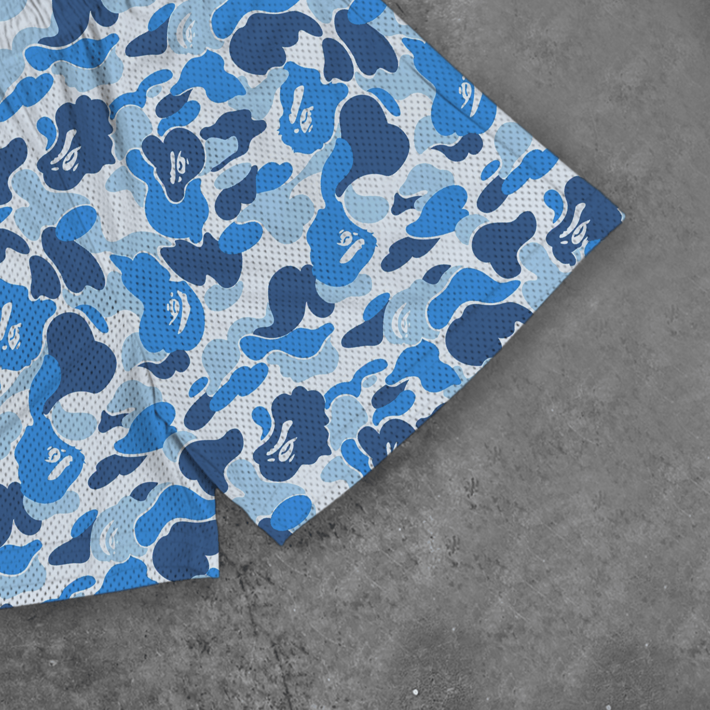 CAMO BLUE - MESHORTS