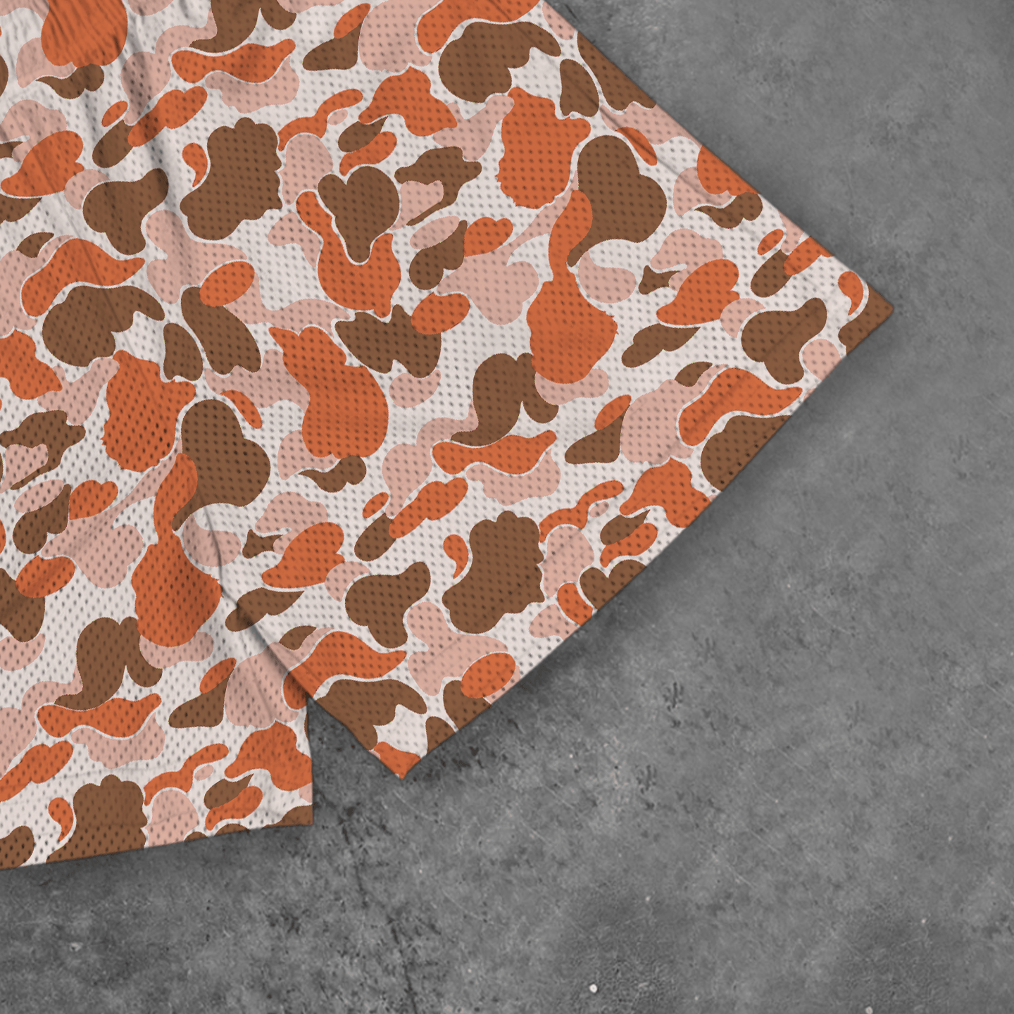 CAMO (ORANGE) - MESHORTS