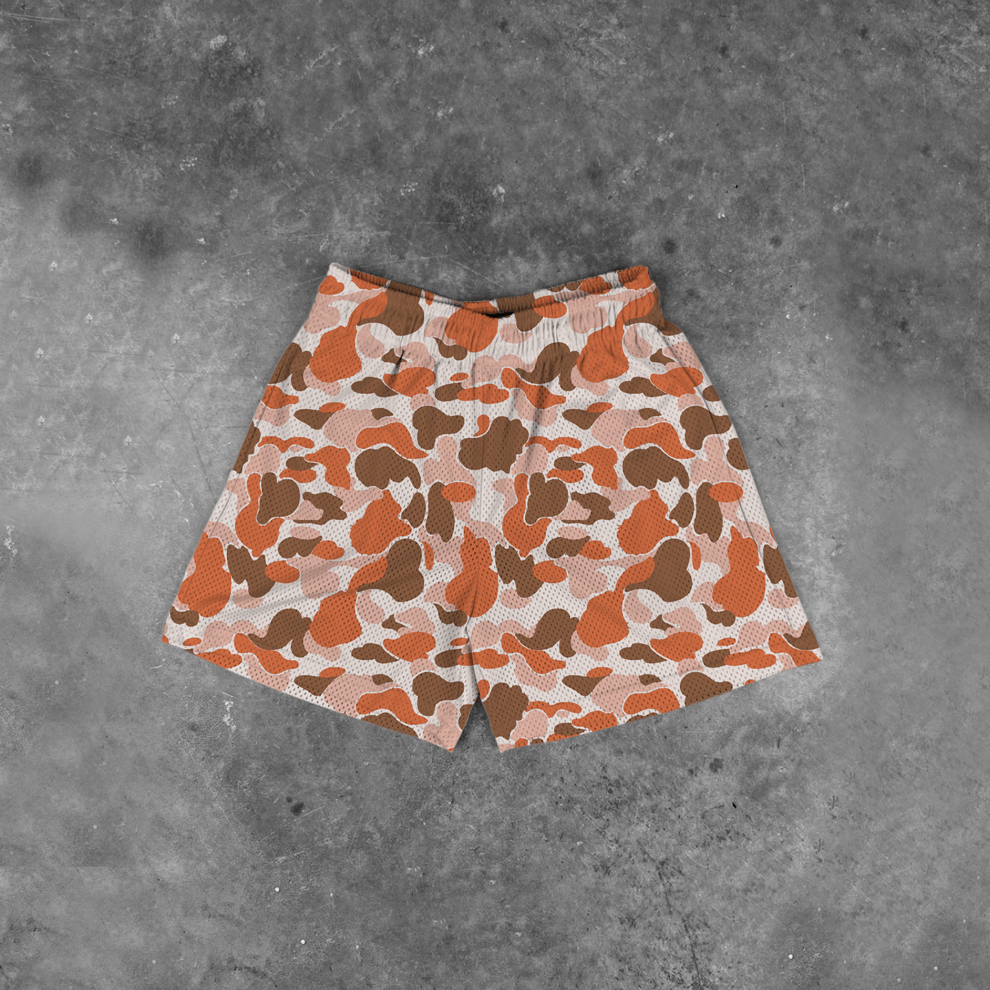 CAMO (ORANGE) - MESHORTS